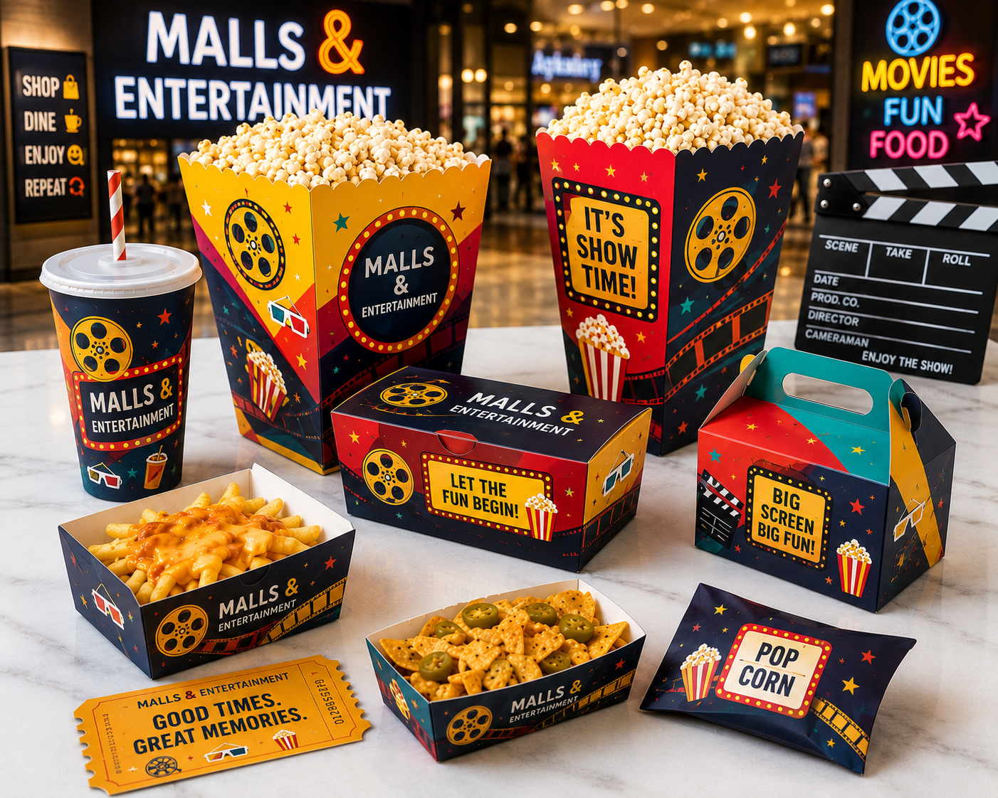 Malls & Entertainment Packaging